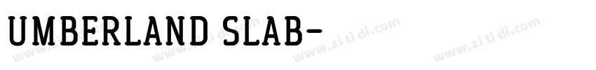 umberland slab字体转换